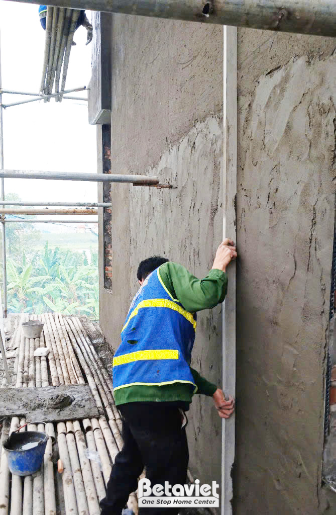 Thi công biệt thự 4 tầng hiện đại TC24063, giai đoạn thi công phần thô – ban công (2)