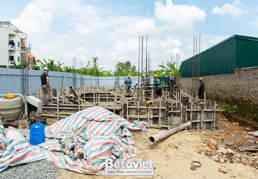 Thi công biệt thự 4 tầng hiện đại TC24063, giai đoạn thi công phần thô – ảnh thi công thực tế (16)