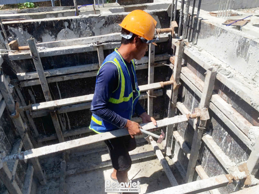 Thi công biệt thự 4 tầng hiện đại TC24063, giai đoạn thi công phần thô – kết cấu phần thô (5)