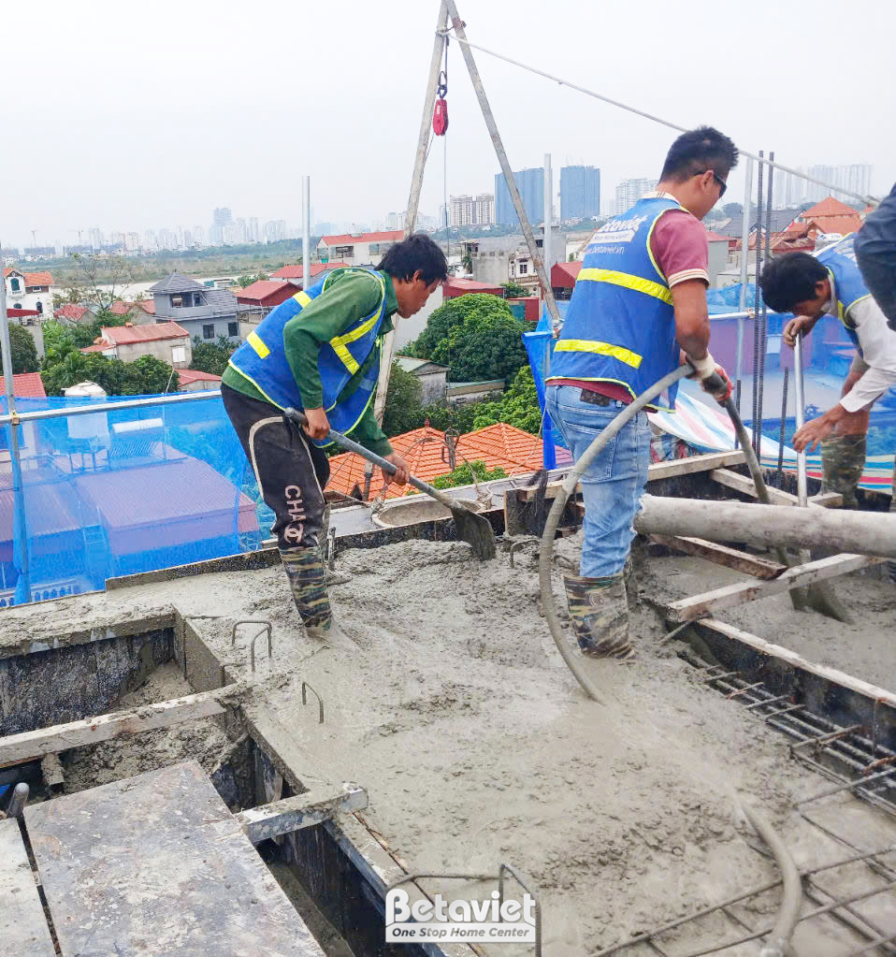 Thi công biệt thự 4 tầng hiện đại TC24063, giai đoạn thi công phần thô – ảnh thi công thực tế (27)