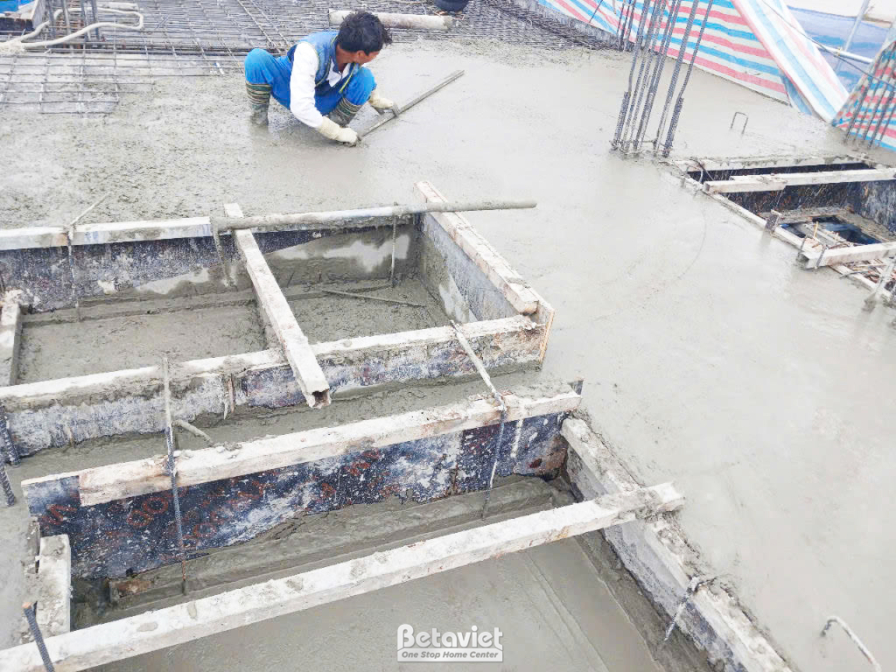 Thi công biệt thự 4 tầng hiện đại TC24063, giai đoạn thi công phần thô – kết cấu phần thô (18)