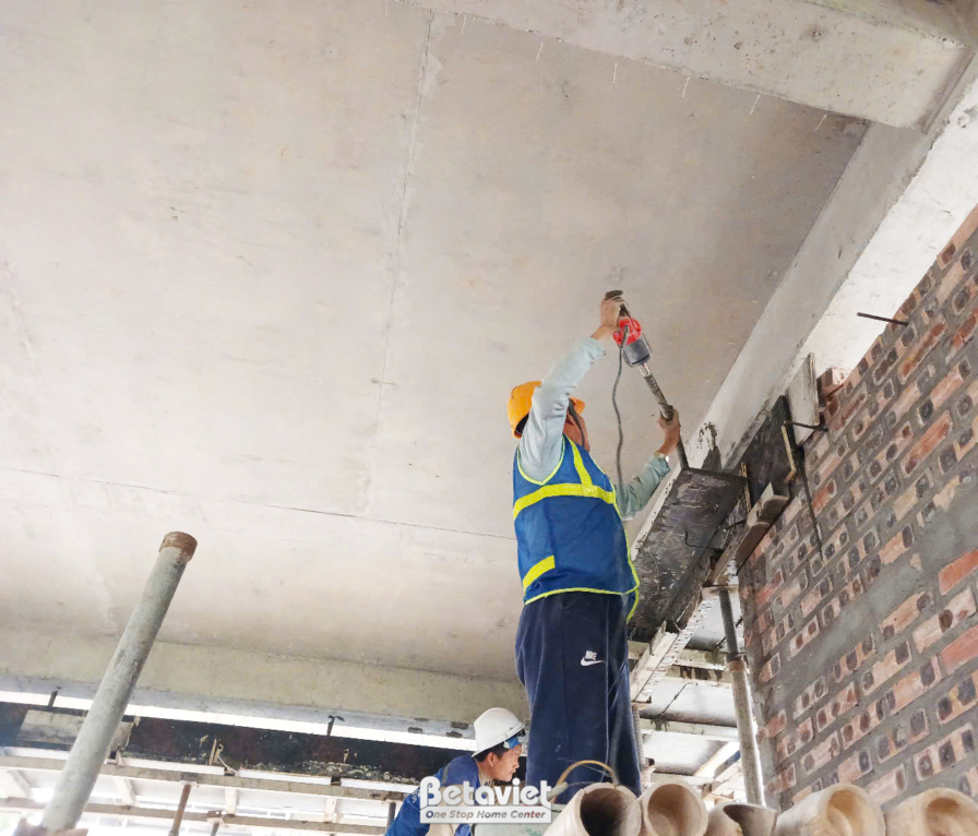 Thi công biệt thự 4 tầng hiện đại TC24063, giai đoạn thi công phần thô – ảnh thi công thực tế (19)