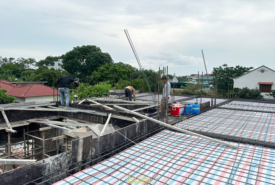 Thi công dinh thự tân cổ điển TC23082, giai đoạn thi công phần thô – kết cấu phần thô (27)