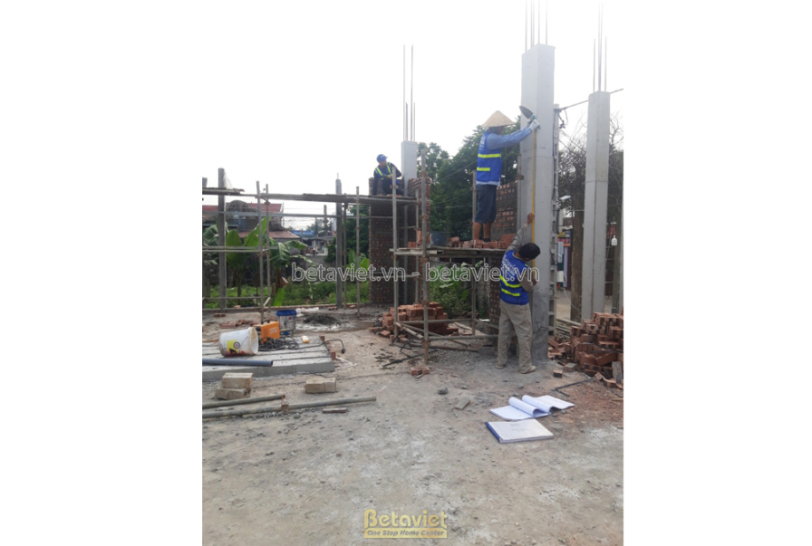 Thi công dinh thự tân cổ điển TC23082, giai đoạn thi công phần thô – bản vẽ mặt bằng