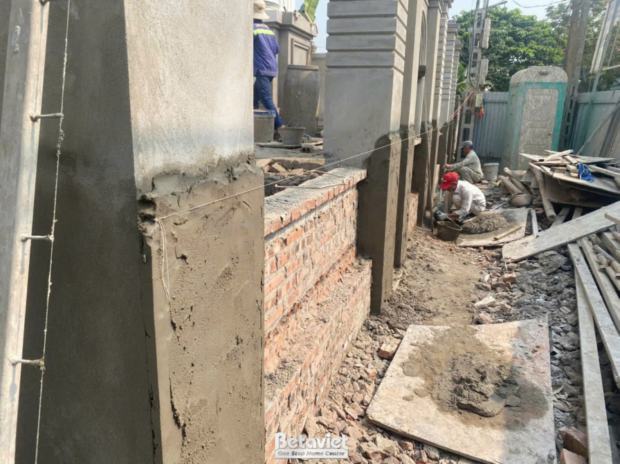 Thi công dinh thự tân cổ điển TC23082, giai đoạn thi công phần thô – kết cấu phần thô (3)
