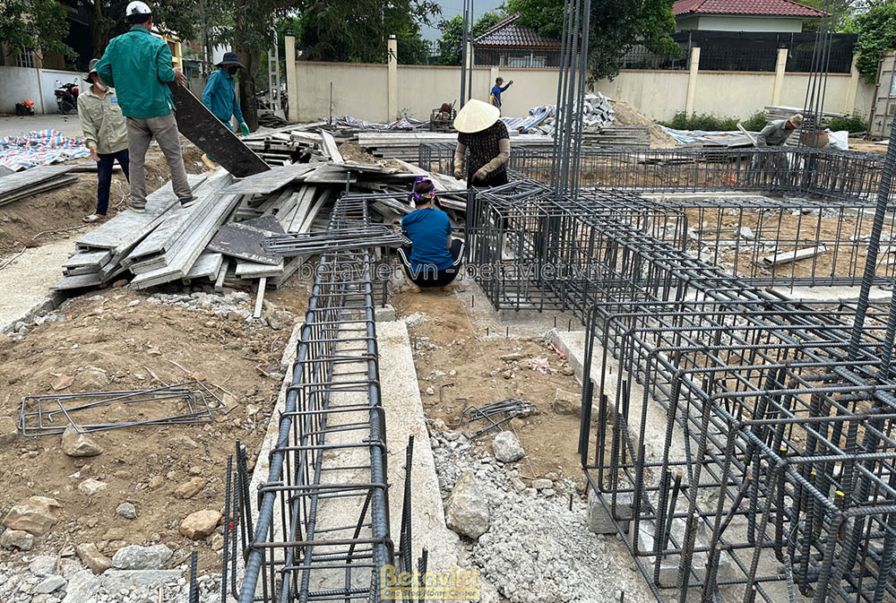 Thi công dinh thự tân cổ điển TC23082, giai đoạn thi công phần thô – kết cấu phần thô (33)