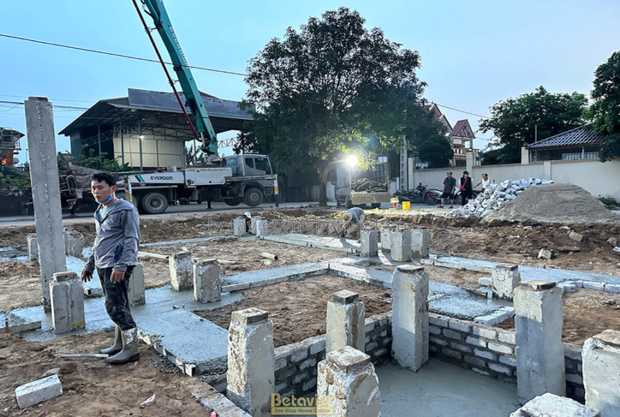 Thi công dinh thự tân cổ điển TC23082, giai đoạn thi công phần thô – kết cấu phần thô (30)