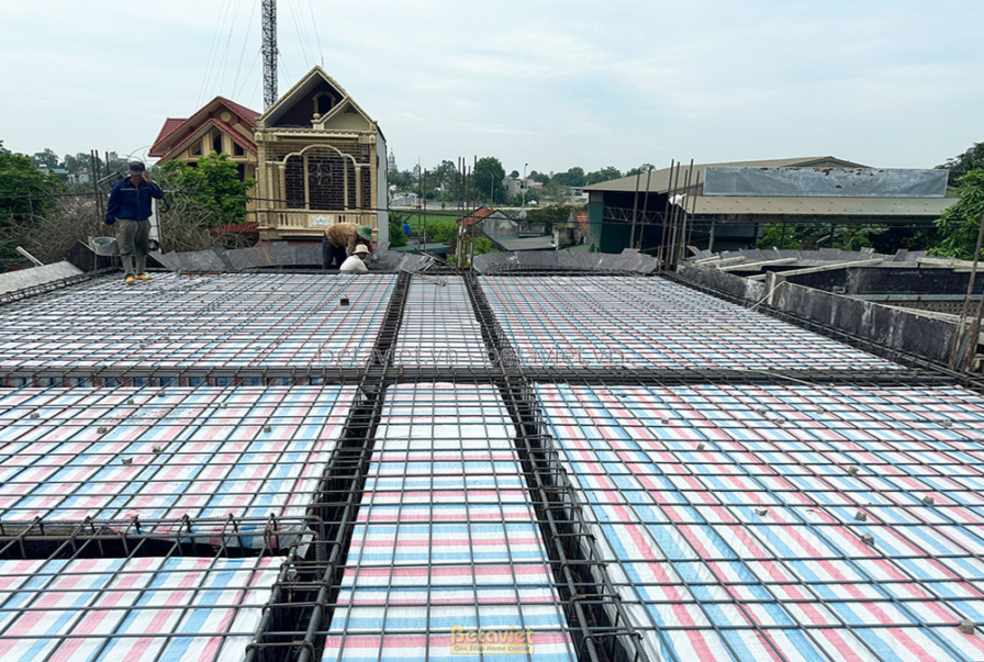 Thi công dinh thự tân cổ điển TC23082, giai đoạn thi công phần thô – kết cấu phần thô (28)