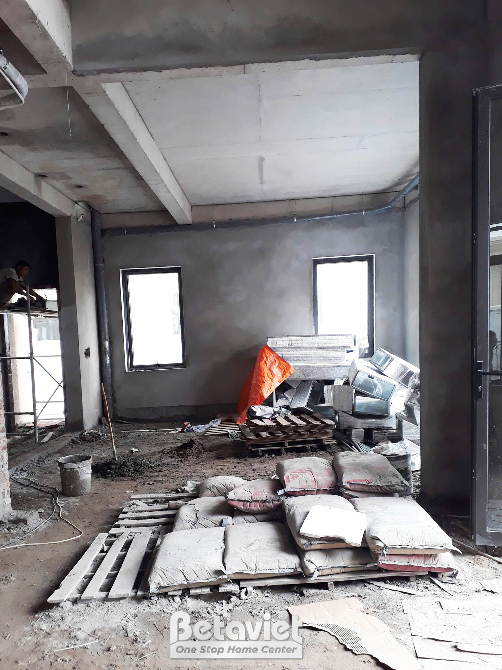 Thi công biệt thự 3 tầng TC24408, giai đoạn thi công phần thô – kết cấu phần thô