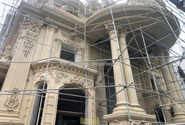 Thi công xây dựng dinh thự tân cổ điển 3 tầng 631m tại Vĩnh Phúc – TC21152
