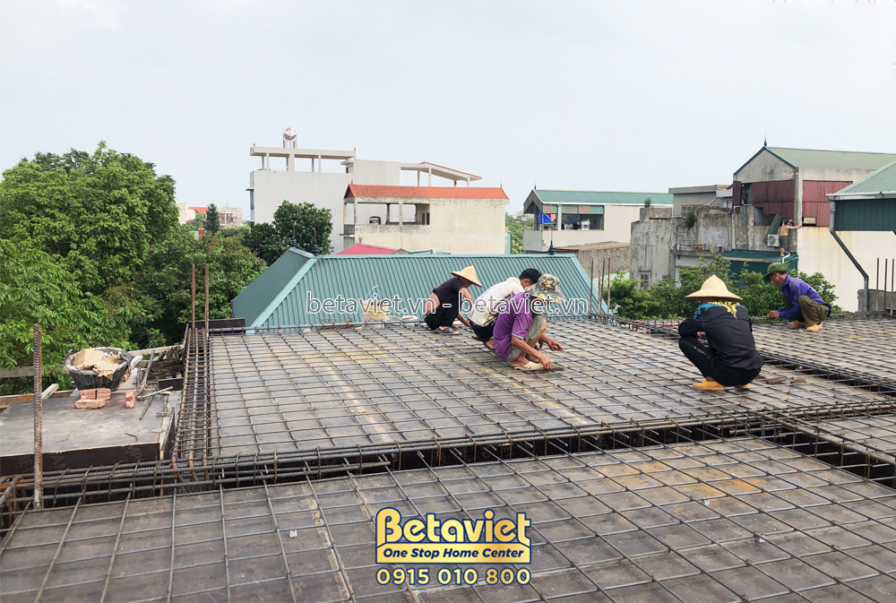Thi công biệt thự 3 tầng TC21153, giai đoạn thi công phần thô – kết cấu phần thô (8)