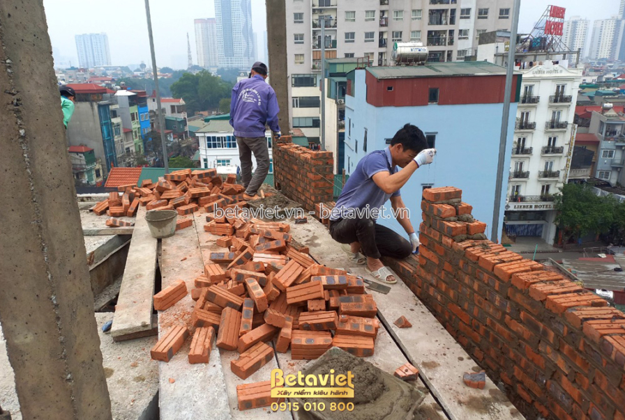 Thi công biệt thự 5 tầng TC21061, giai đoạn thi công phần thô – kết cấu phần thô (7)