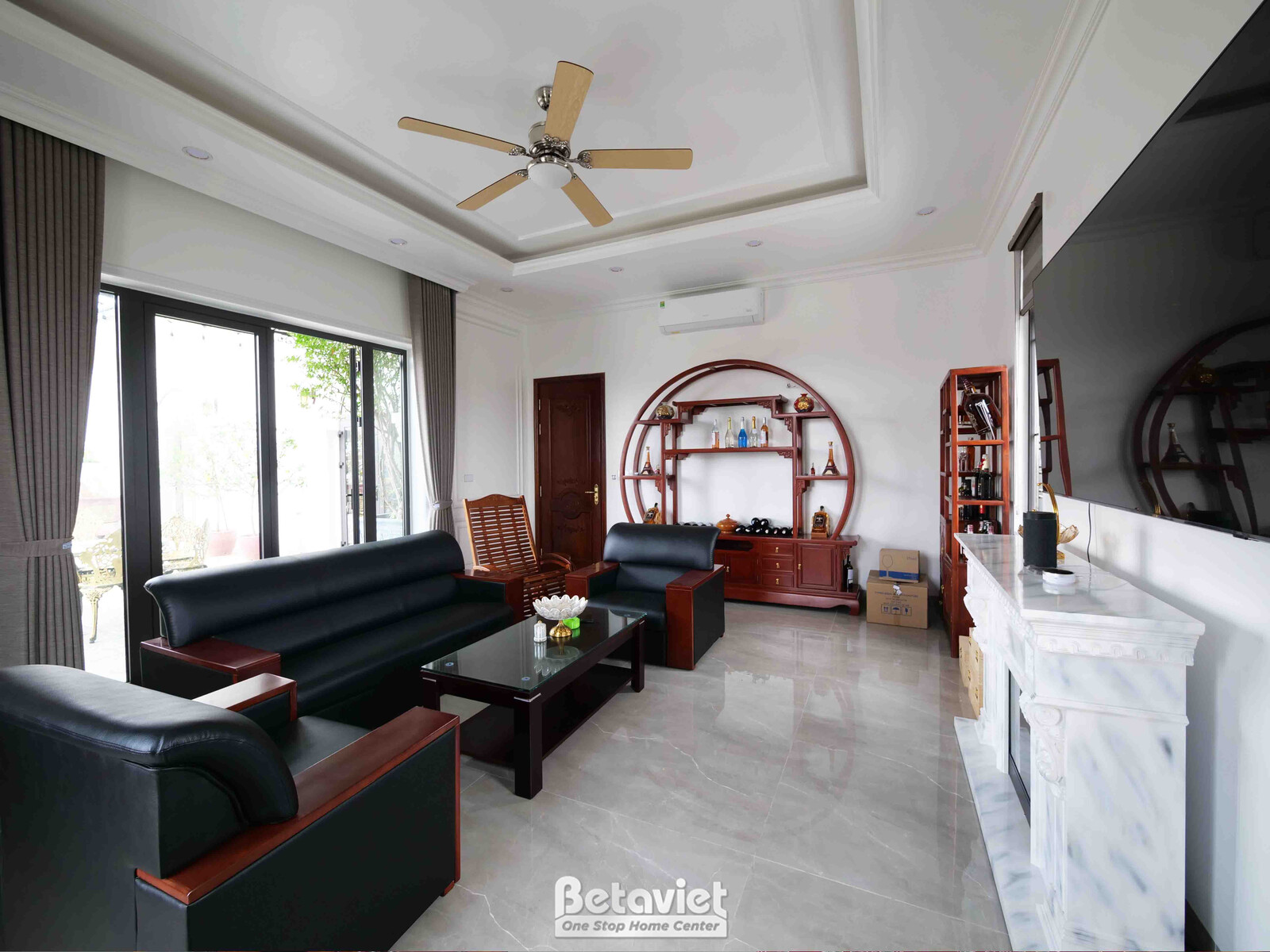 Thi công biệt thự TC21212, giai đoạn hoàn thành – phòng khách (3)
