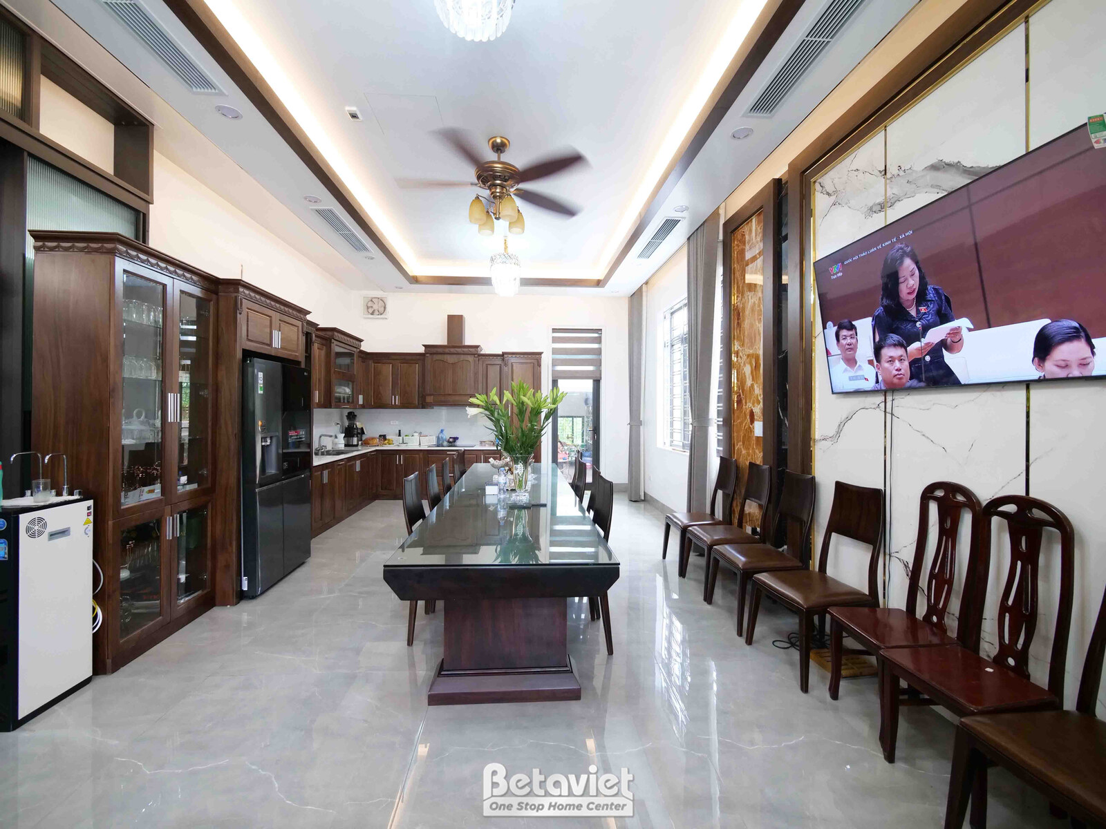 Thi công biệt thự TC21212, giai đoạn hoàn thành – phòng bếp và phòng ăn