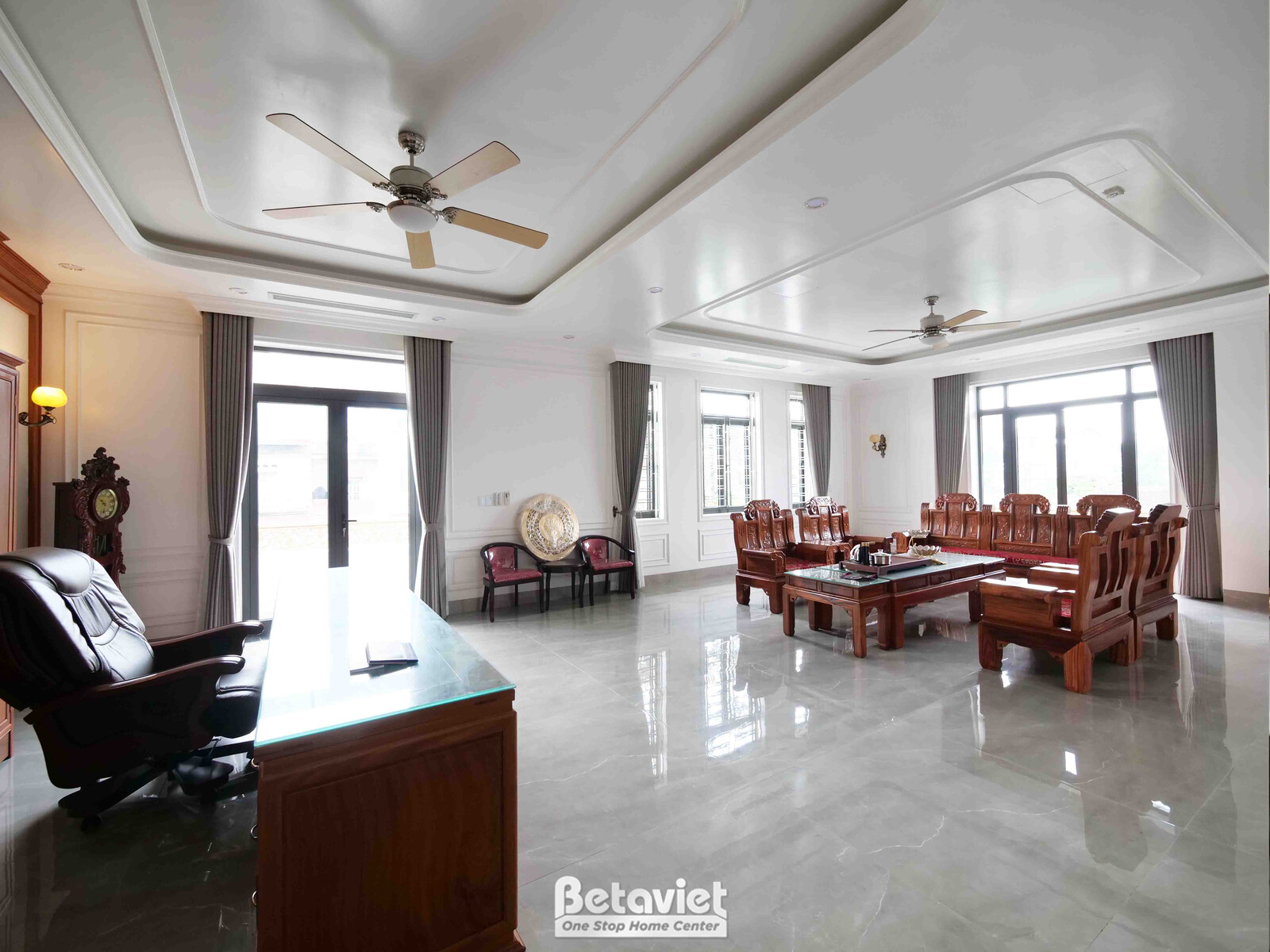 Thi công biệt thự TC21212, giai đoạn hoàn thành – phòng khách (2)