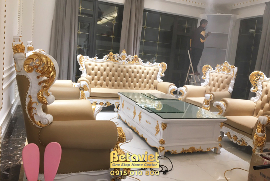 Thi công nội thất biệt thự tân cổ điển 3 tầng tại Vinhomes Harmony – TC21093
