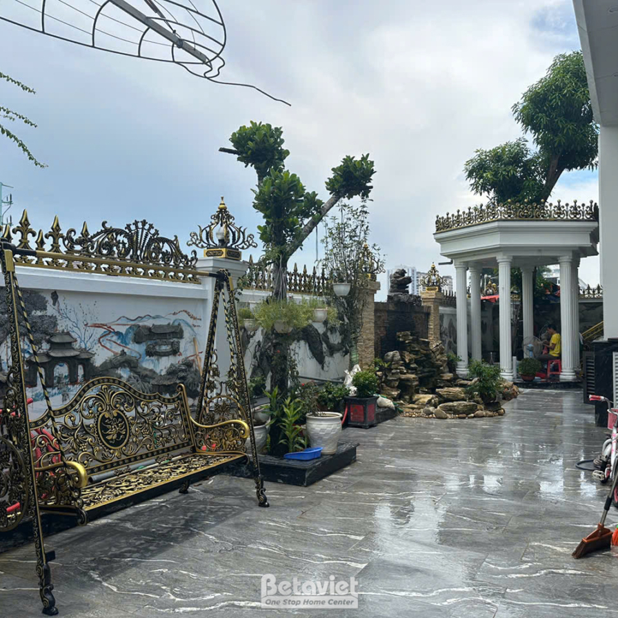 Thi công biệt thự 4 tầng TC22099, giai đoạn hoàn thành – sân vườn