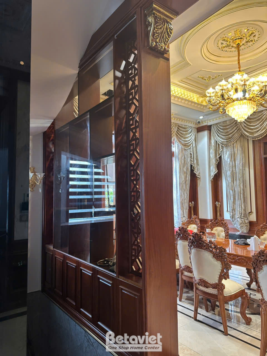 Thi công biệt thự 4 tầng TC22099, giai đoạn hoàn thành – phòng bếp và phòng ăn
