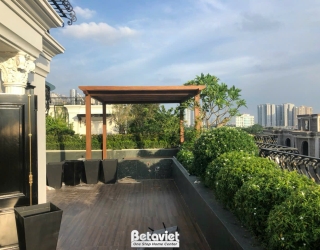 Thi công sân vườn biệt thự châu Âu 4 tầng 720m2 tại Hà Nội – TC24775