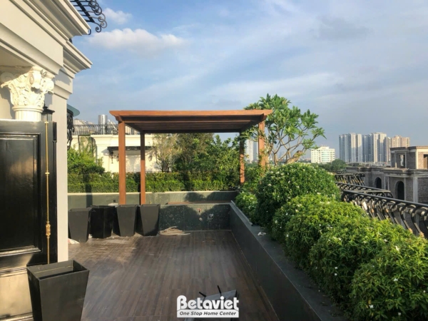 Thi công sân vườn biệt thự châu Âu 4 tầng 720m2 tại Hà Nội – TC24775