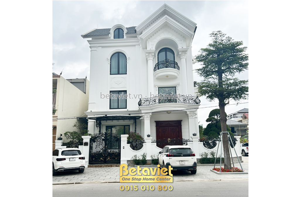 Phần thô Thi công biệt thự cao cấp 3 tầng tân cổ điển tại KĐT Bình Minh – TC20162