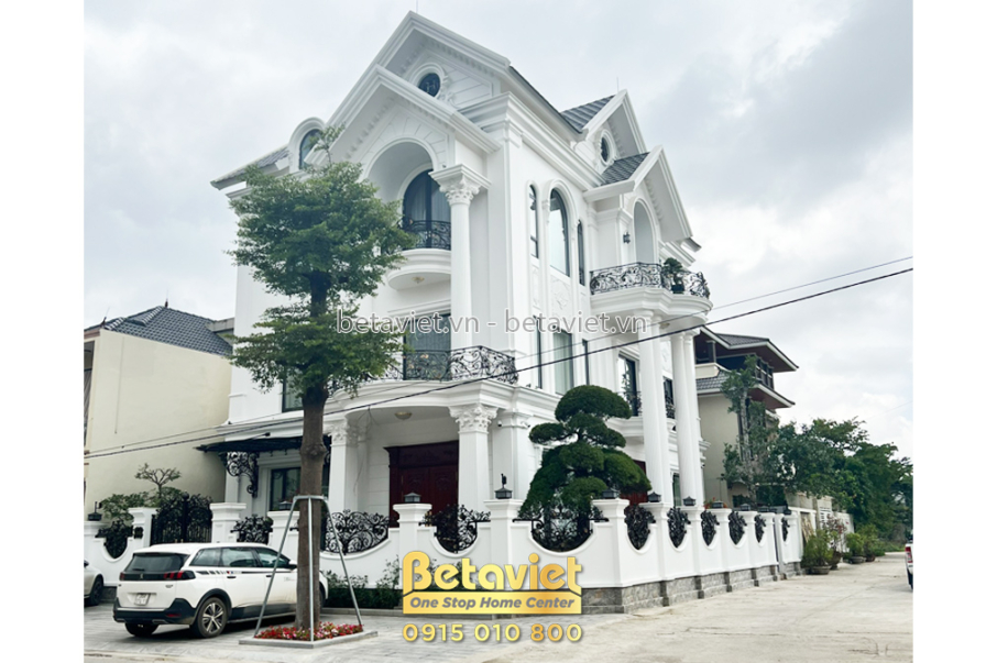 Thi công biệt thự cao cấp 3 tầng tân cổ điển tại KĐT Bình Minh – TC20162