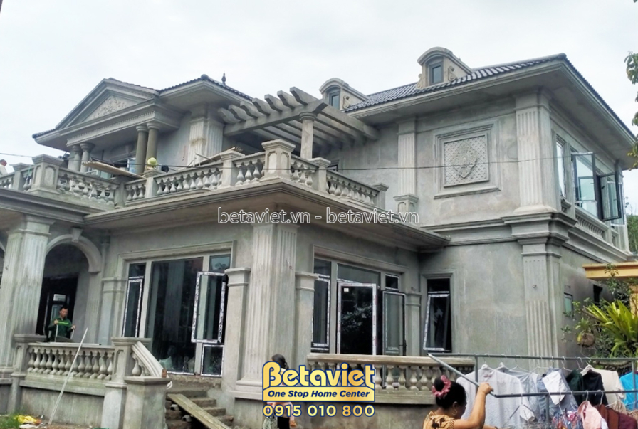 Thi công biệt thự TC21110, giai đoạn thi công phần thô – mặt ngoài công trình (7)