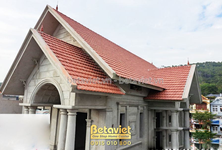 Thi công biệt thự 2 tầng TC22056, giai đoạn thi công phần thô – mặt ngoài công trình (7)