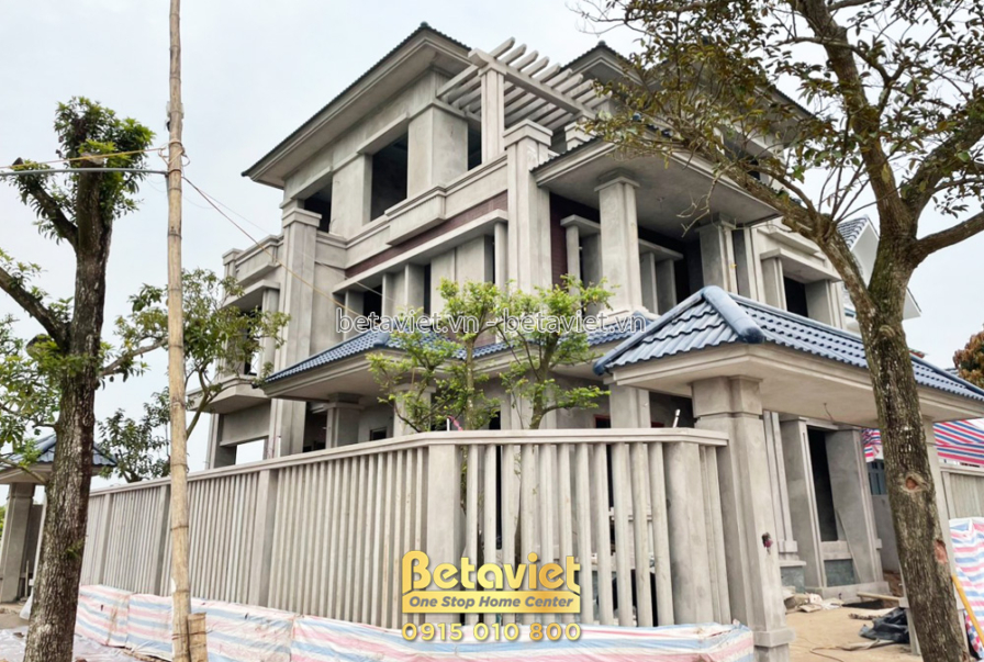Thi công biệt thự 3 tầng hiện đại TC22156, giai đoạn thi công phần thô – mặt ngoài công trình (6)