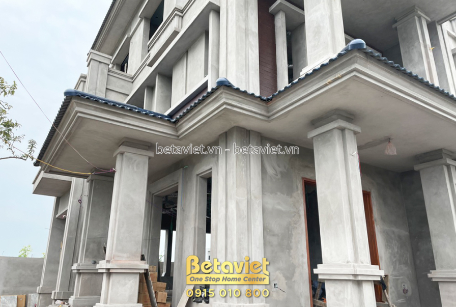 Thi công biệt thự 3 tầng hiện đại TC22156, giai đoạn thi công phần thô – mặt ngoài công trình (7)