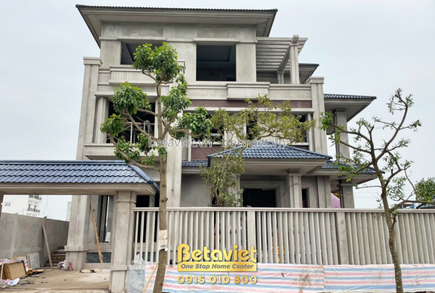 Thi công biệt thự 3 tầng hiện đại TC22156, giai đoạn thi công phần thô – mặt ngoài công trình (4)