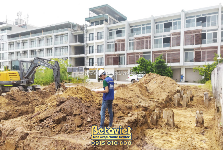 Thi công biệt thự 3 tầng hiện đại TC22049, giai đoạn khởi công – kết cấu phần thô (2)