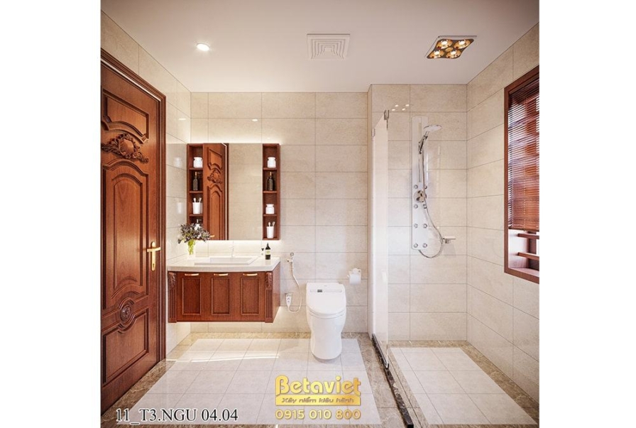Nội thất phòng tắm biệt thự tân cổ điển NT21189 – góc nhìn 2
