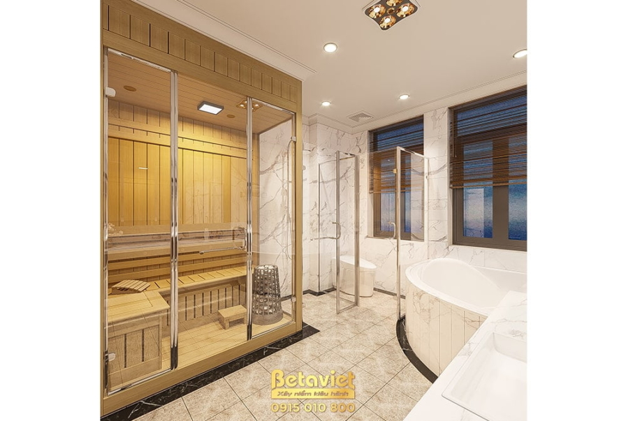 Nội thất phòng tắm biệt thự tân cổ điển KT21110 – góc nhìn 3