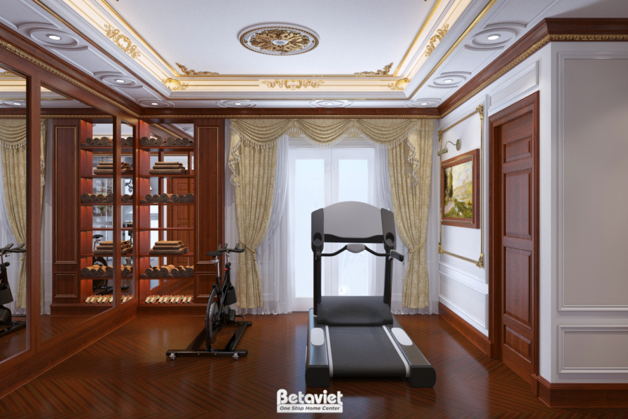 Thiết kế phòng tập gym biệt thự KĐT Vinhomes Riverside NT18104