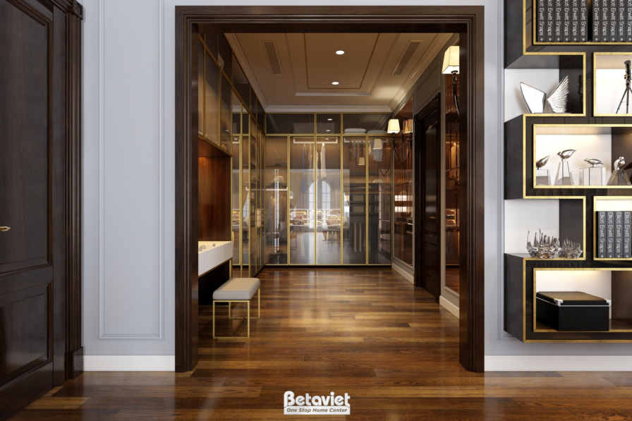 Nội thất phòng thay đồ biệt thự Art Deco NT19106 – góc nhìn 3