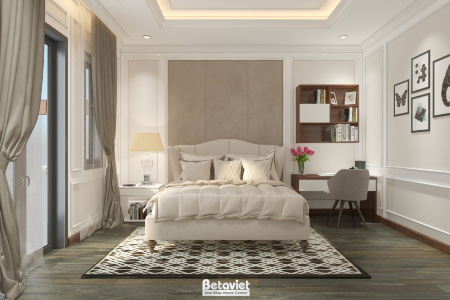 Nội thất phòng ngủ biệt thự Art Deco NT18109 – góc nhìn 10