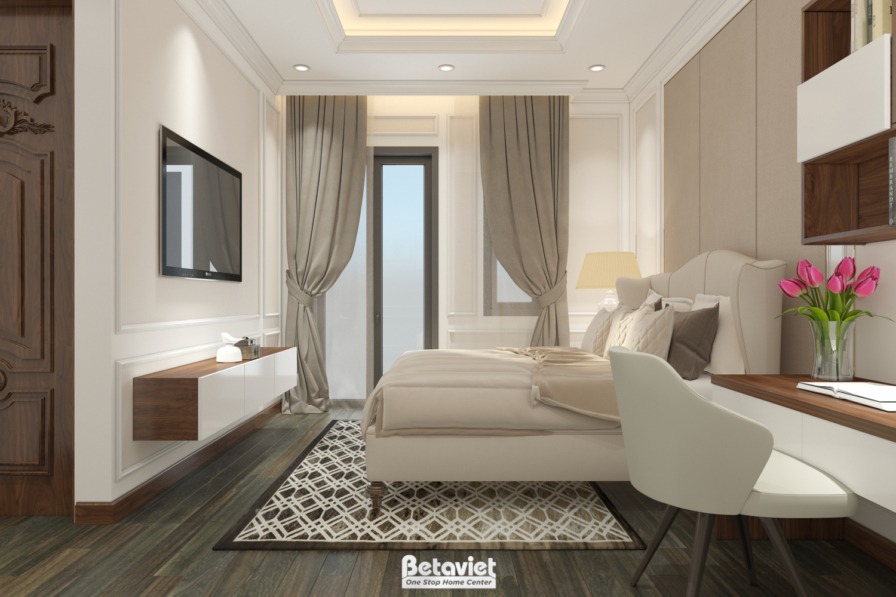 Nội thất phòng ngủ biệt thự Art Deco NT18109 – góc nhìn 11
