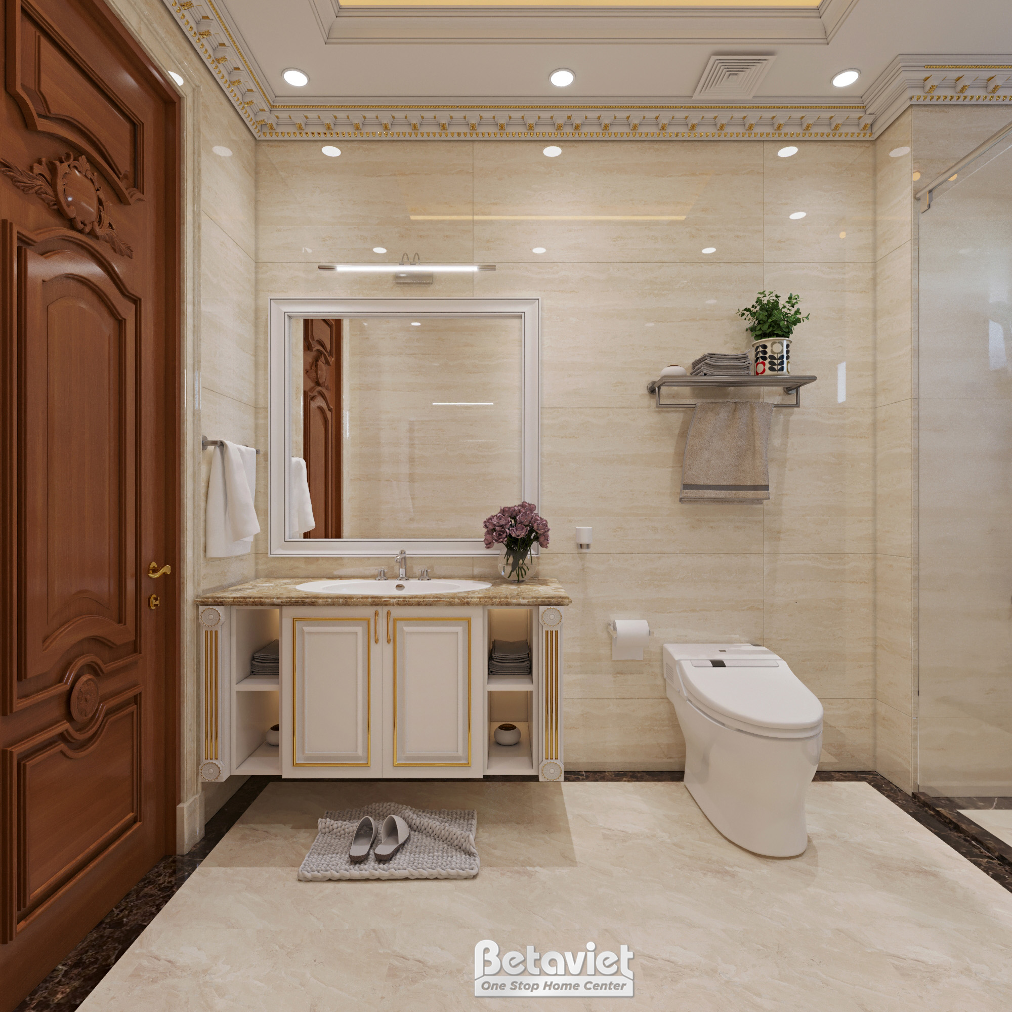 Thiết kế nội thất phòng tắm KĐT The Manor Mỹ Đình NT21126