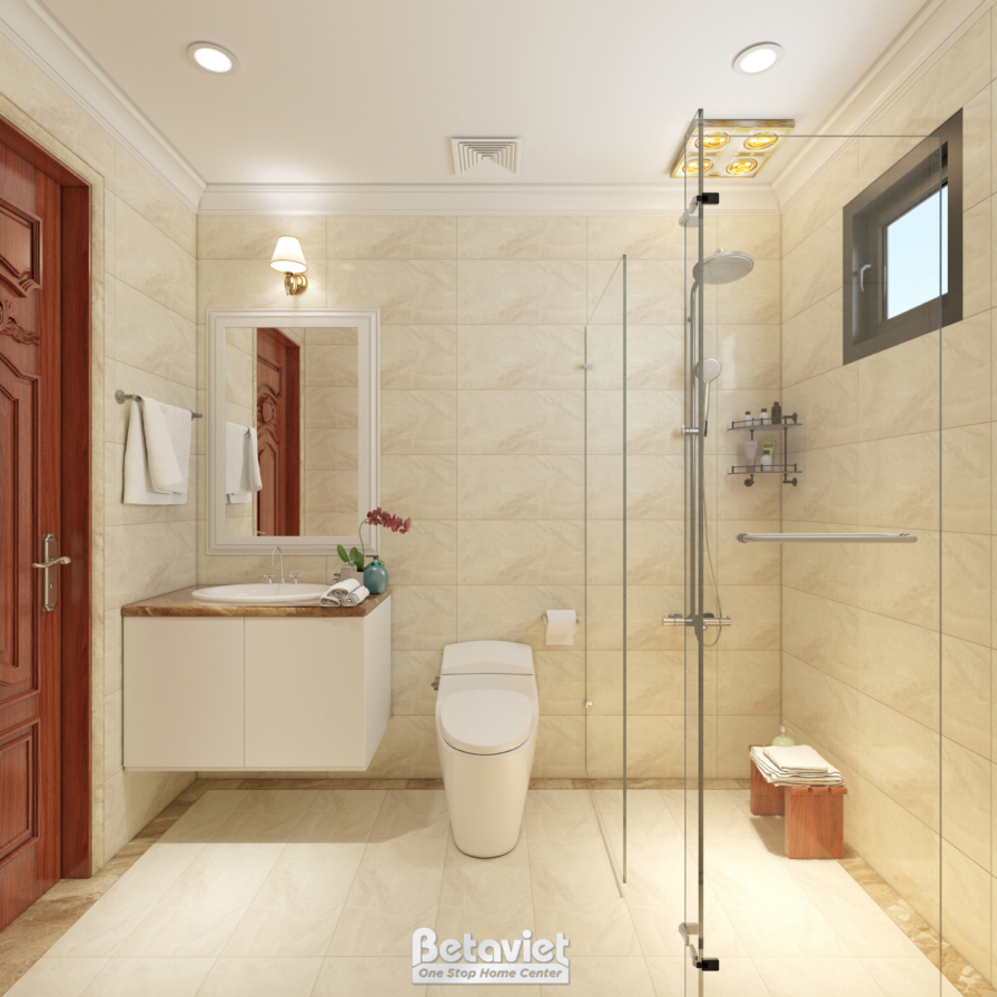 Nội thất phòng tắm biệt thự Art Deco NT18109 – góc nhìn 2