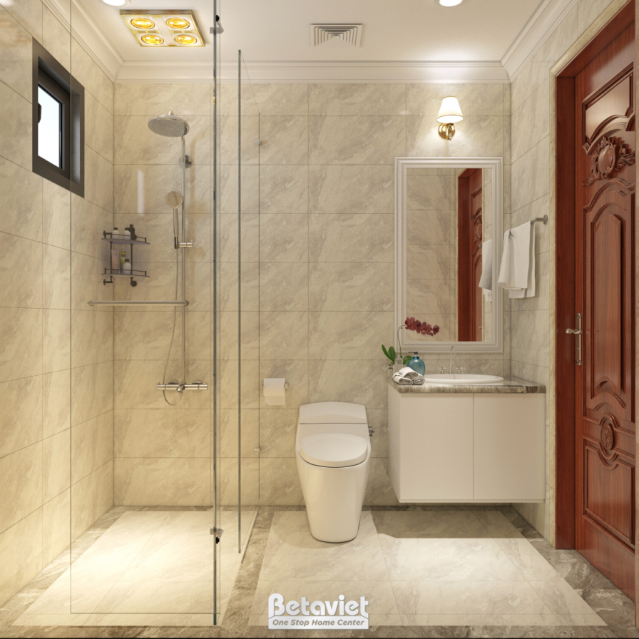 Thiết kế nội thất phòng tắm biệt thự Art Deco NT18109