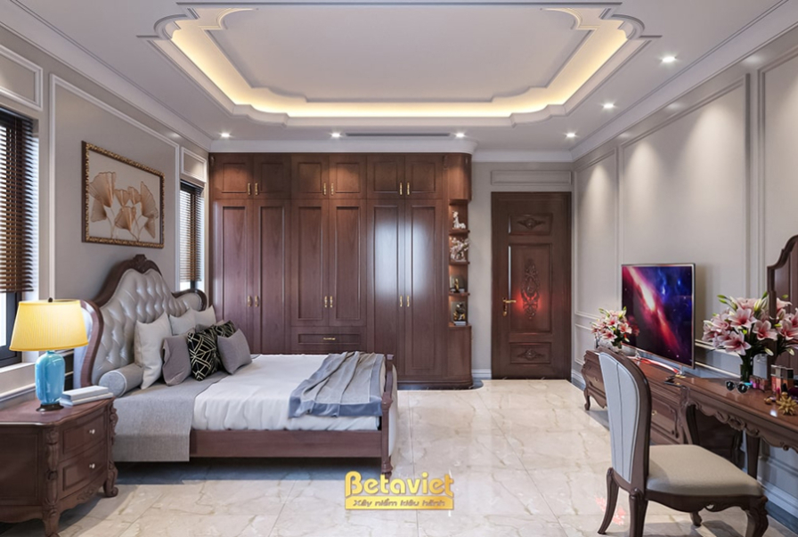 Nội thất phòng ngủ biệt thự tân cổ điển NT21102A – góc nhìn 11