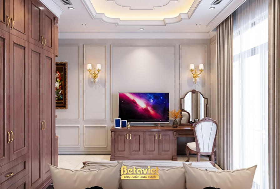 Nội thất phòng ngủ biệt thự tân cổ điển NT21102A – góc nhìn 17