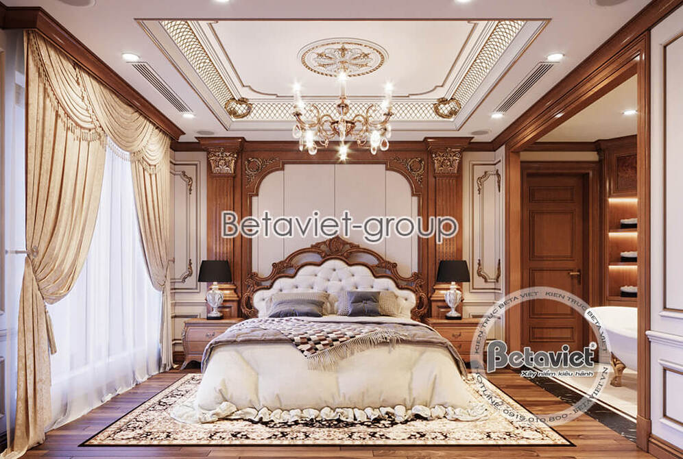 Mẫu thiết kế phòng ngủ vợ chồng của Betaviet