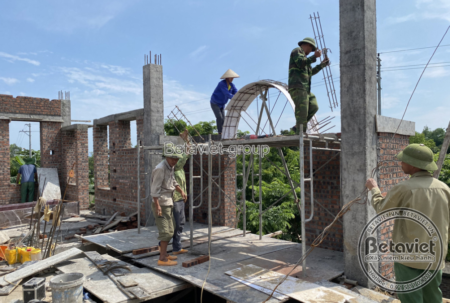 Thi công biệt thự 3 tầng tân cổ điển TC21006, giai đoạn thi công phần thô – kết cấu phần thô (7)