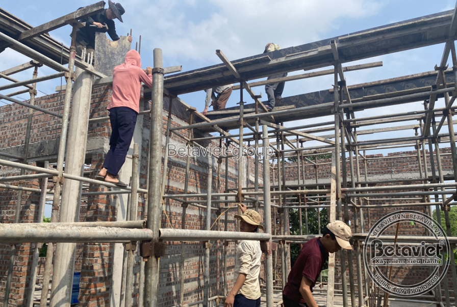 Thi công biệt thự 3 tầng tân cổ điển TC21006, giai đoạn thi công phần thô – kết cấu phần thô (6)