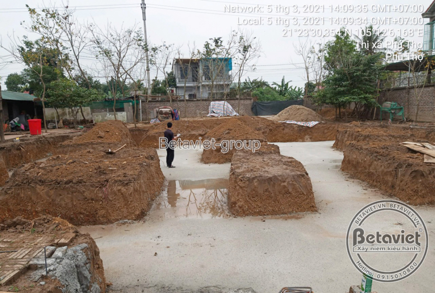 Thi công biệt thự 3 tầng tân cổ điển TC21006, giai đoạn thi công phần thô – kết cấu phần thô (17)