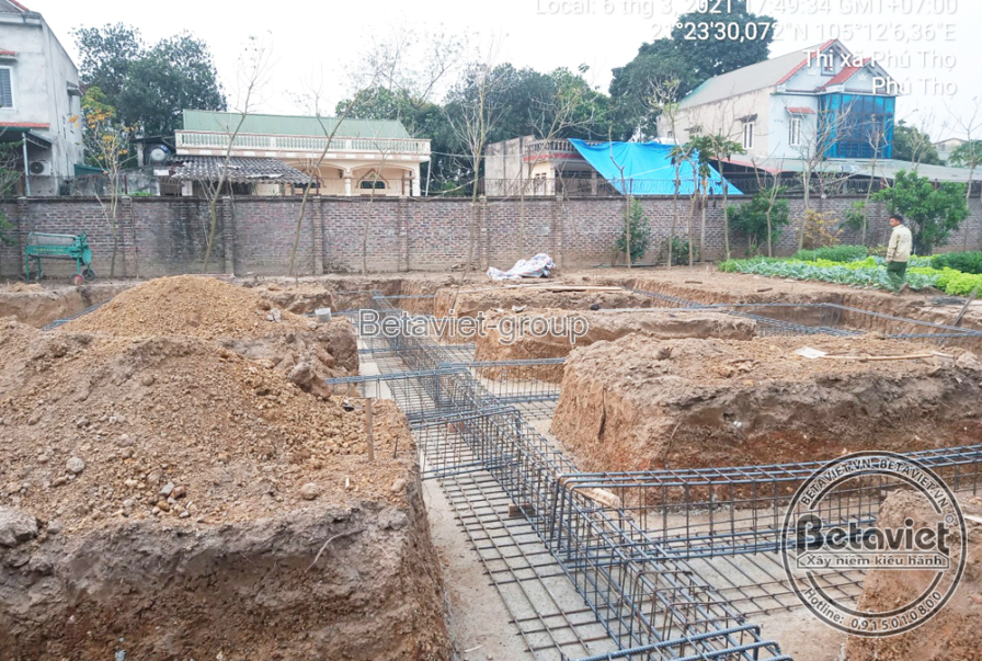 Thi công biệt thự 3 tầng tân cổ điển TC21006, giai đoạn thi công phần thô – mặt ngoài công trình (11)