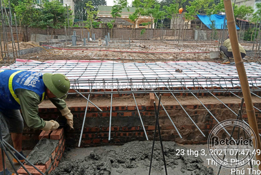 Thi công biệt thự 3 tầng tân cổ điển TC21006, giai đoạn thi công phần thô – kết cấu phần thô (11)