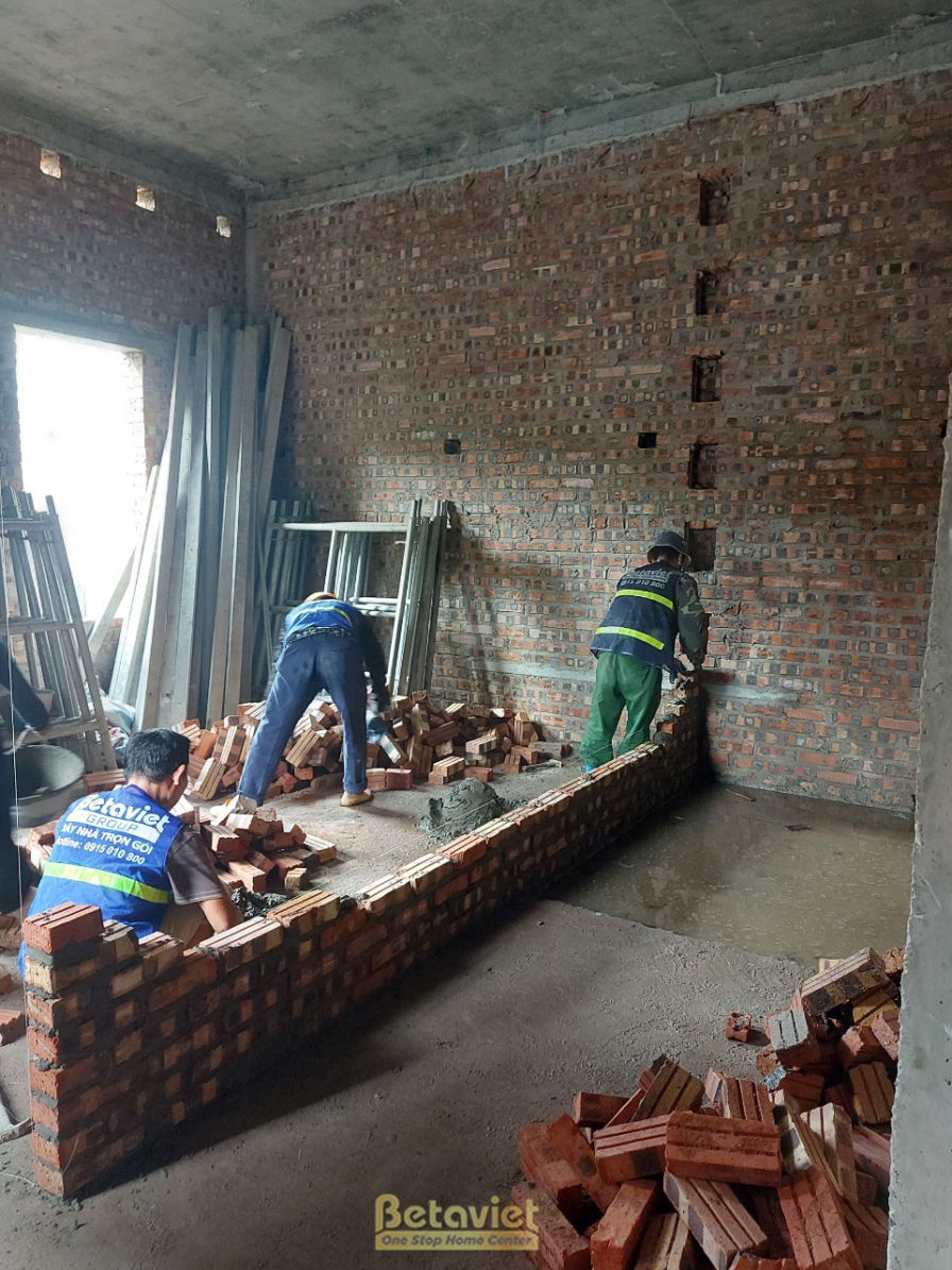 Thi công biệt thự 3 tầng tân cổ điển TC23101, giai đoạn thi công phần thô – kết cấu phần thô (4)
